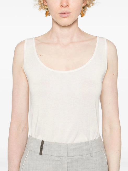 ribbed-knit tank top